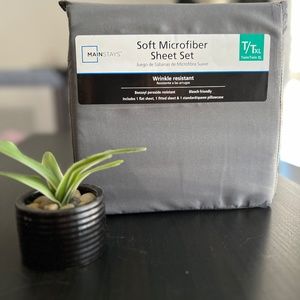 Mainstays microfiber twin XL sheet set